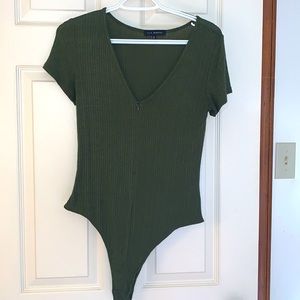 PacSun dark green bodysuit